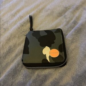 Shortylove Merchant Nylon Zip Square Wallet Grey Camo